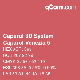 颜色代码: Caparol 3D System - Caparol Venezia 5 | qconv.com
