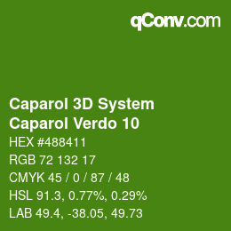 Color code: Caparol 3D System - Caparol Verdo 10 | qconv.com