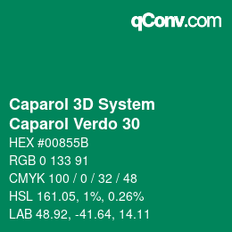 Code couleur: Caparol 3D System - Caparol Verdo 30 | qconv.com