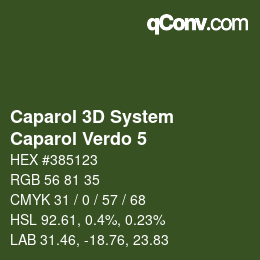 カラーコード: Caparol 3D System - Caparol Verdo 5 | qconv.com