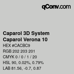 Farbcode: Caparol 3D System - Caparol Verona 10 | qconv.com