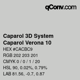 Color code: Caparol 3D System - Caparol Verona 10 | qconv.com