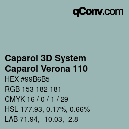 Código de color: Caparol 3D System - Caparol Verona 110 | qconv.com