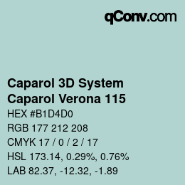 カラーコード: Caparol 3D System - Caparol Verona 115 | qconv.com