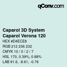 カラーコード: Caparol 3D System - Caparol Verona 120 | qconv.com