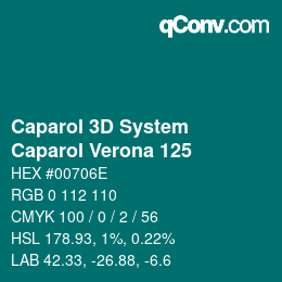 颜色代码: Caparol 3D System - Caparol Verona 125 | qconv.com