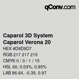 Farbcode: Caparol 3D System - Caparol Verona 20 | qconv.com