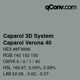 Color code: Caparol 3D System - Caparol Verona 40 | qconv.com