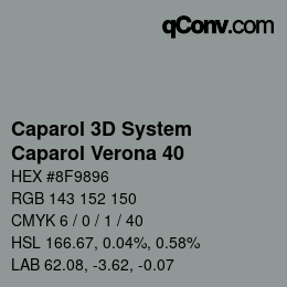 颜色代码: Caparol 3D System - Caparol Verona 40 | qconv.com