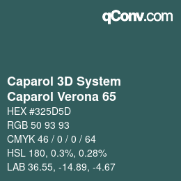 Color code: Caparol 3D System - Caparol Verona 65 | qconv.com