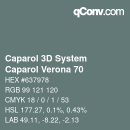 颜色代码: Caparol 3D System - Caparol Verona 70 | qconv.com