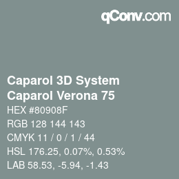 颜色代码: Caparol 3D System - Caparol Verona 75 | qconv.com