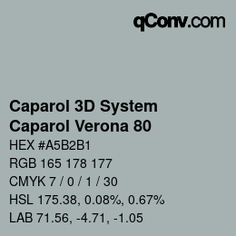 Farbcode: Caparol 3D System - Caparol Verona 80 | qconv.com
