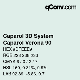 Code couleur: Caparol 3D System - Caparol Verona 90 | qconv.com