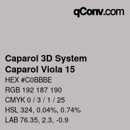 Farbcode: Caparol 3D System - Caparol Viola 15 | qconv.com