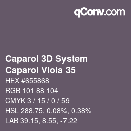 カラーコード: Caparol 3D System - Caparol Viola 35 | qconv.com