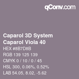 カラーコード: Caparol 3D System - Caparol Viola 40 | qconv.com