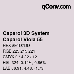 Color code: Caparol 3D System - Caparol Viola 55 | qconv.com