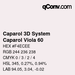 カラーコード: Caparol 3D System - Caparol Viola 60 | qconv.com