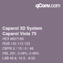 カラーコード: Caparol 3D System - Caparol Viola 75 | qconv.com