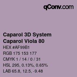 カラーコード: Caparol 3D System - Caparol Viola 80 | qconv.com