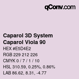 カラーコード: Caparol 3D System - Caparol Viola 90 | qconv.com