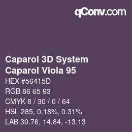 カラーコード: Caparol 3D System - Caparol Viola 95 | qconv.com