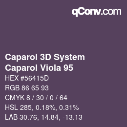 カラーコード: Caparol 3D System - Caparol Viola 95 | qconv.com