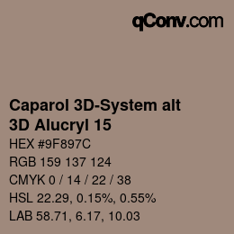 Color code: Caparol 3D-System alt - 3D Alucryl 15 | qconv.com