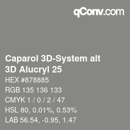 Código de color: Caparol 3D-System alt - 3D Alucryl 25 | qconv.com