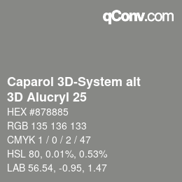 Code couleur: Caparol 3D-System alt - 3D Alucryl 25 | qconv.com