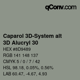 Color code: Caparol 3D-System alt - 3D Alucryl 30 | qconv.com