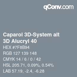 Color code: Caparol 3D-System alt - 3D Alucryl 40 | qconv.com