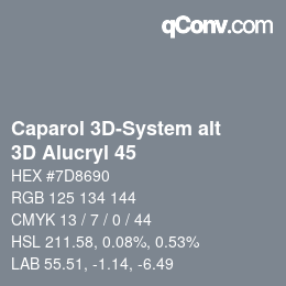 Color code: Caparol 3D-System alt - 3D Alucryl 45 | qconv.com