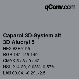 Color code: Caparol 3D-System alt - 3D Alucryl 5 | qconv.com