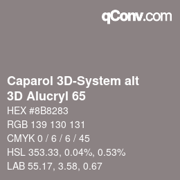 Color code: Caparol 3D-System alt - 3D Alucryl 65 | qconv.com