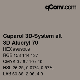 Color code: Caparol 3D-System alt - 3D Alucryl 70 | qconv.com