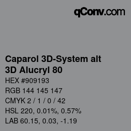 Color code: Caparol 3D-System alt - 3D Alucryl 80 | qconv.com