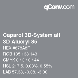 Code couleur: Caparol 3D-System alt - 3D Alucryl 85 | qconv.com
