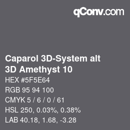 Color code: Caparol 3D-System alt - 3D Amethyst 10 | qconv.com