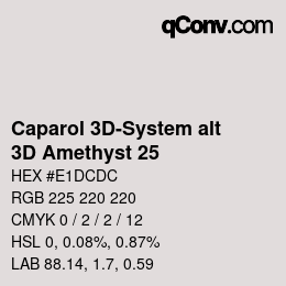 Farbcode: Caparol 3D-System alt - 3D Amethyst 25 | qconv.com