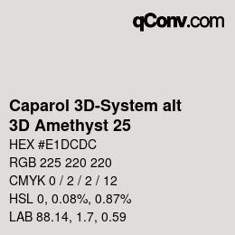 Color code: Caparol 3D-System alt - 3D Amethyst 25 | qconv.com