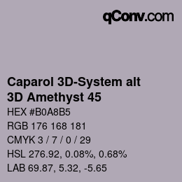カラーコード: Caparol 3D-System alt - 3D Amethyst 45 | qconv.com