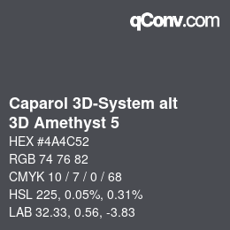 カラーコード: Caparol 3D-System alt - 3D Amethyst 5 | qconv.com