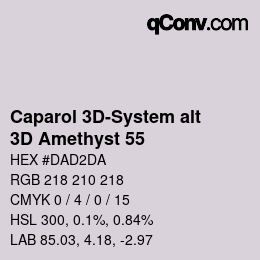 カラーコード: Caparol 3D-System alt - 3D Amethyst 55 | qconv.com