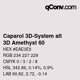 Color code: Caparol 3D-System alt - 3D Amethyst 60 | qconv.com