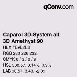 Color code: Caparol 3D-System alt - 3D Amethyst 90 | qconv.com