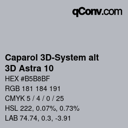 Farbcode: Caparol 3D-System alt - 3D Astra 10 | qconv.com