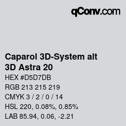 カラーコード: Caparol 3D-System alt - 3D Astra 20 | qconv.com