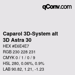 Color code: Caparol 3D-System alt - 3D Astra 30 | qconv.com
